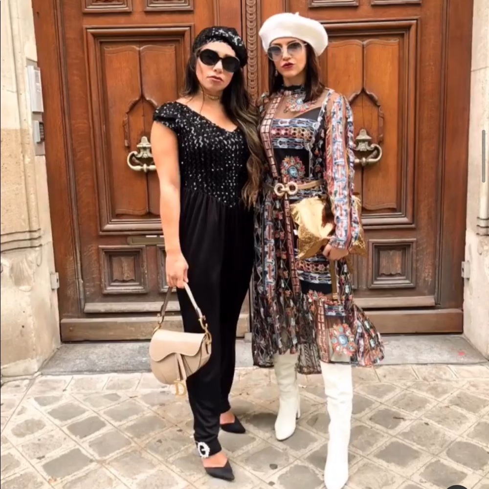 Zara Long Sleeve Embroidered midi Dress size S